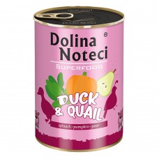 Dolina Noteci Superfood вологий корм для cобак з качкою та перепілкою 400 г