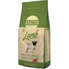 ARATON LAMB Junior All Breeds сухий корм для молодих собак з ягнятиною і рисом 15 кг
