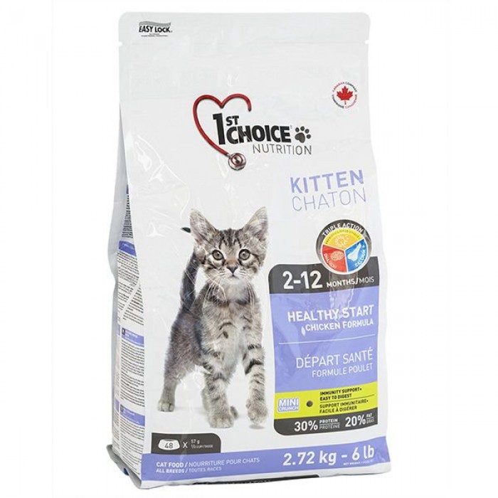 1st Choice Kitten Healthy Start сухий корм для кошенят з куркою 2,72 кг