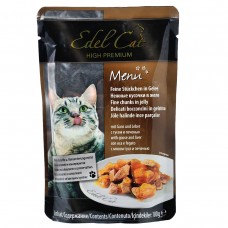 Edel Cat Шматочки з гусаком і печінкою в желе для котів, пауч ​100g