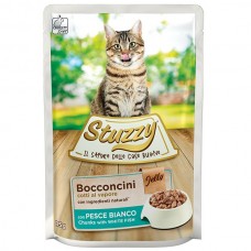 Stuzzy Cat White Fish вологий корм для котів з рибою в желе 85 г