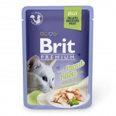 Brit Premium Cat pouch філе форелі в желе 85g