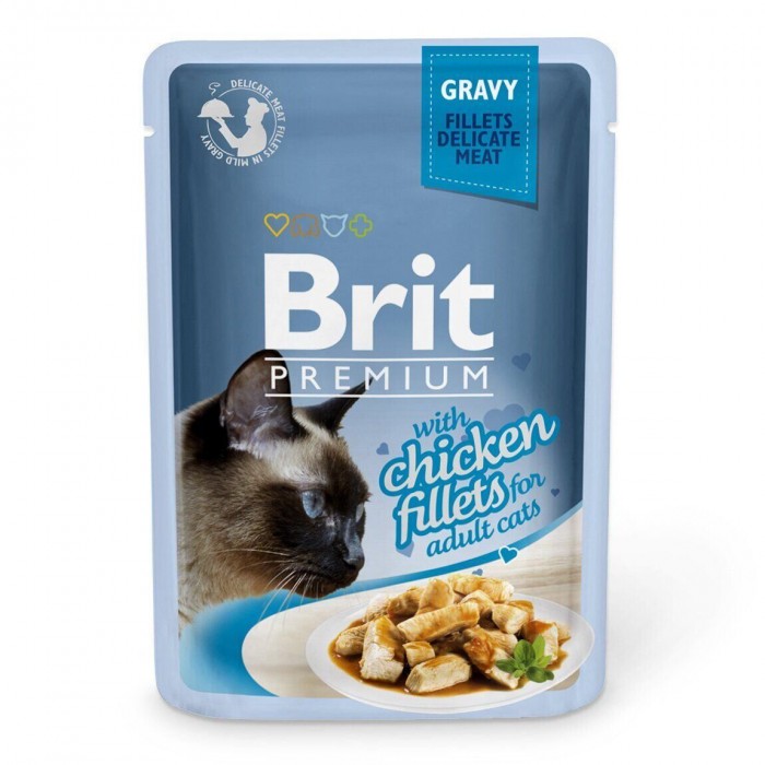 Brit Premium Cat pouch філе курки в соусі 85g