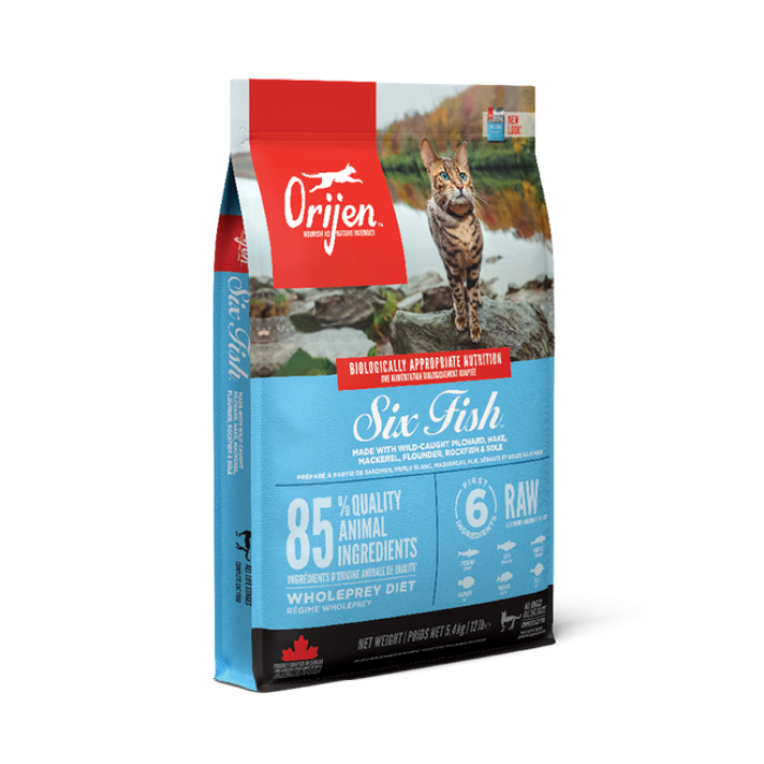Orijen Six Fresh Fish Cat & Kitten сухий корм для котів з 6 видами риб 0,34 кг
