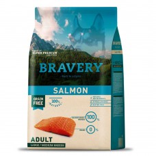 Bravery Salmon Large/Medium Adult сухий корм для собак середніх та великих порід з лососем 4 кг