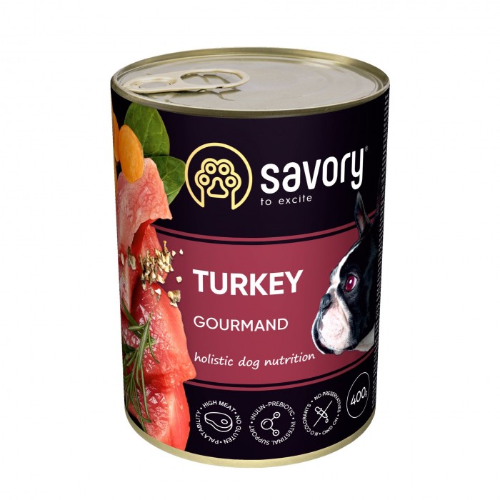 Savory Dog Gourmand індичка 400g