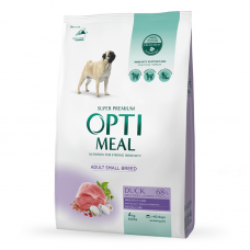 Optimeal Dog Adult Small сухий корм для собак малих порід з качкою 4 кг