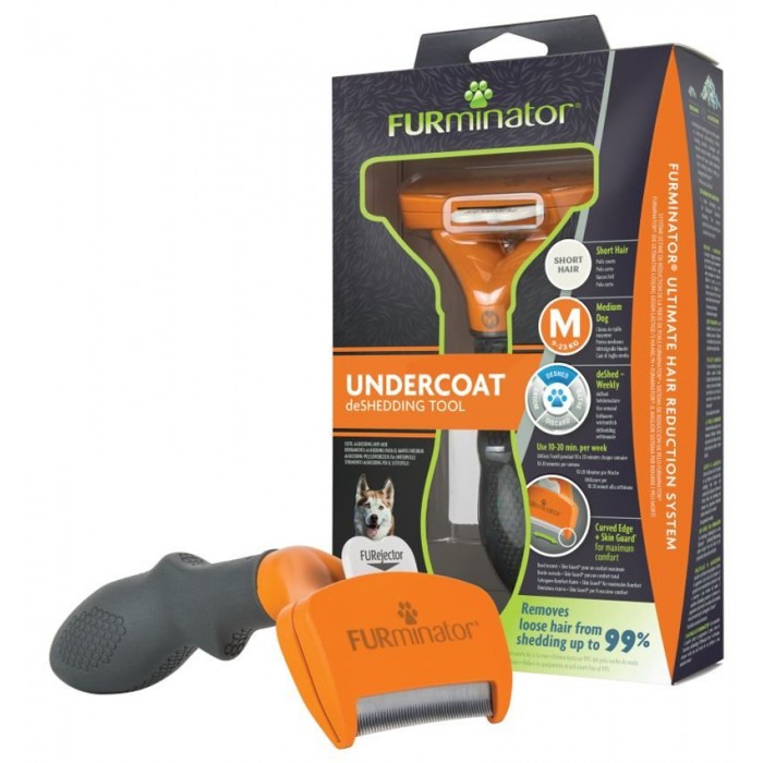 FURminator Short Hair фурмінатор для собак середніх порід з короткою шерстю розмір M