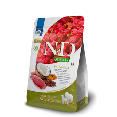 Farmina N&D Quinoa Dog Adult Medium & Maxi Skin & Coat Duck & Coconut для середніх та великих порід із качкою, кіноа, кокосом і куркумою 7 кг