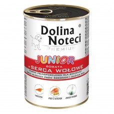 Dolina Noteci Premium вологий корм для цуценят з яловичим серцем 400 г
