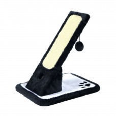 Trixie кігтеточка для котів дошка похила на підставці чорна/кремова 30×42×40 см