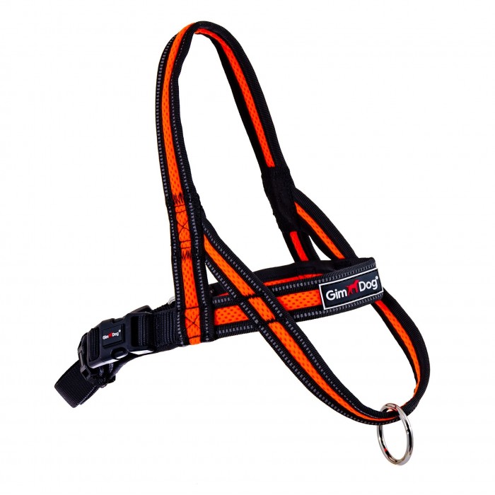 GimDog Alfresco Y шлея для собак середніх та великих порід (помаранчева) M-L