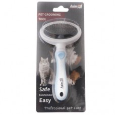 AnimAll Groom пуходерка для тварин розмір S (блакитна)