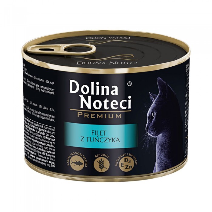 Dolina Noteci Premium вологий корм з філе тунця для котів 185 г