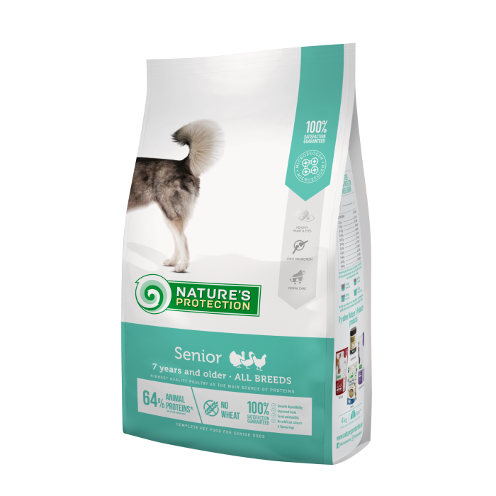 Nature's Protection Senior All Breeds сухий корм для собак всіх порід від 7 років 4 кг