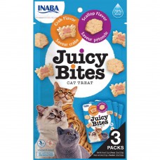 INABA Juicy Bites снеки для котів зі смаком гребінця і краба 3 шт*11,3 г