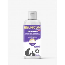 Unicum ORGANIC шампунь для котів з кератином 200 мл.