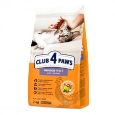 Club 4 Paws Premium Indoor 4 in 1 Adult Cat Chicken сухий корм для котів з куркою 2 кг