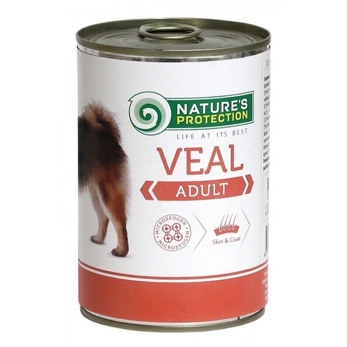 Nature's Protection Adult Veal вологий корм для собак із телятиною 800 г*6шт.