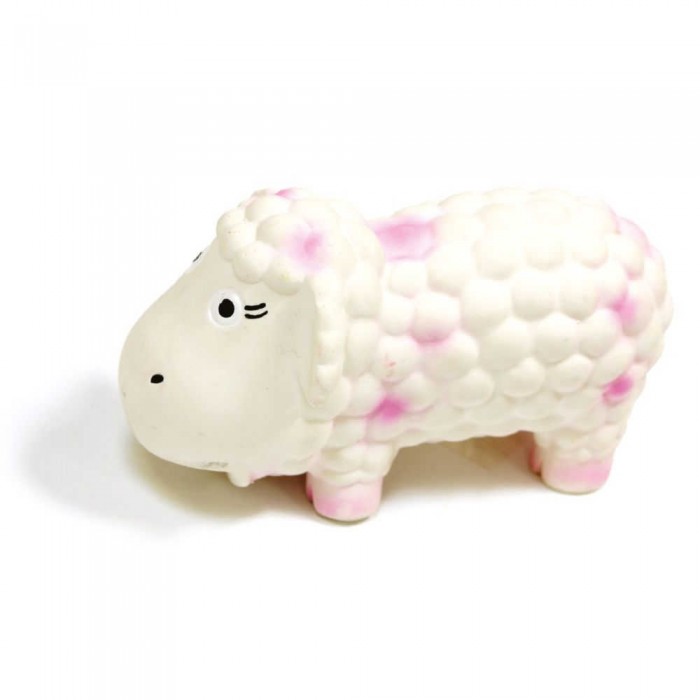 Croci іграшка для собак "Овечка Доллі" з пищалкою (біло-рожева) 15 см