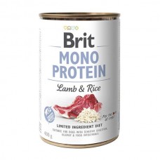 Brit Mono Protein Dog з ягням та темним рисом 400 g