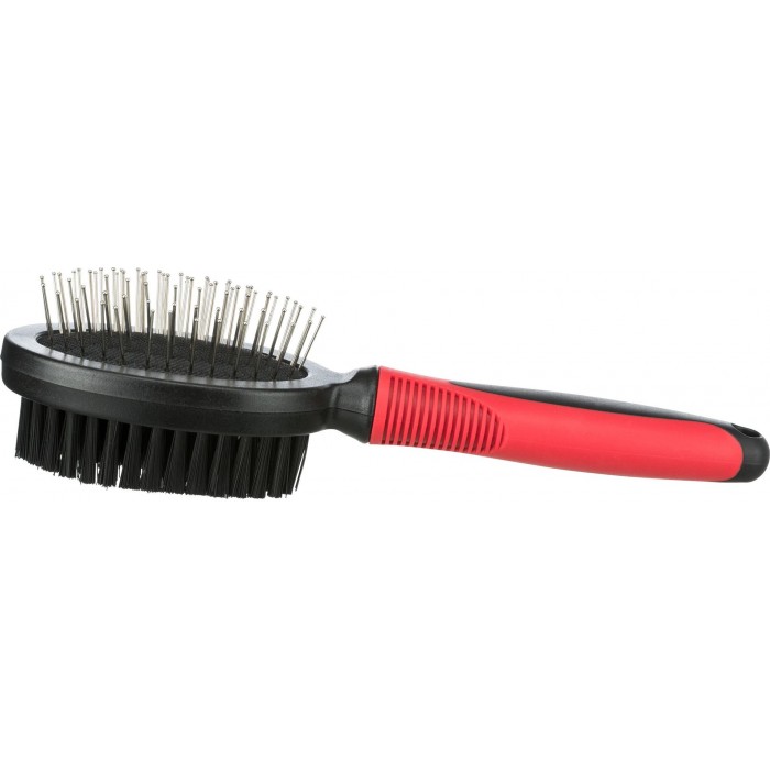 Trixie гребінець-щітка двостороння для котів і собак для догляду за шерстю та підшорстком 5х12см