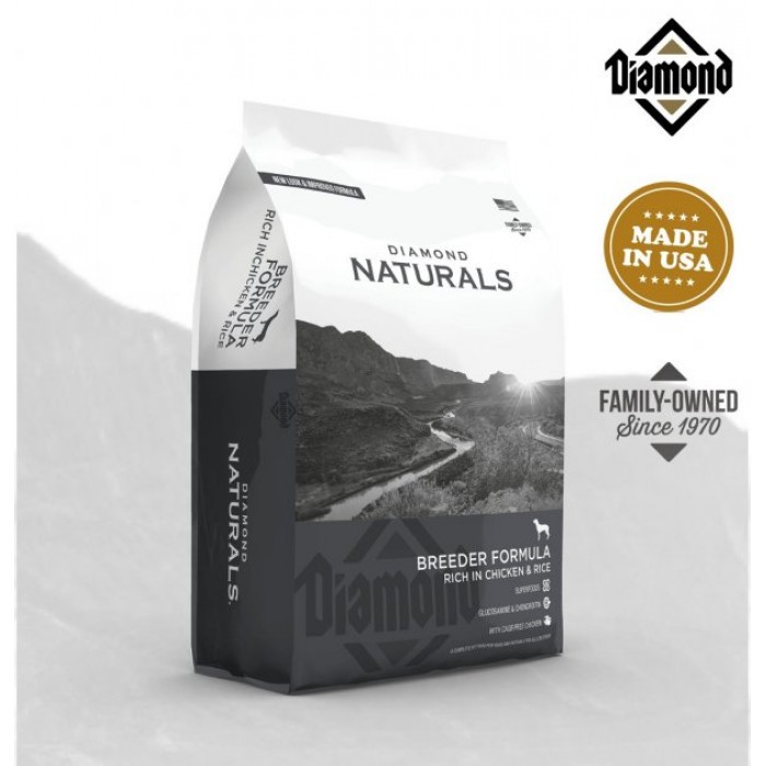 Diamond Naturals Breeder Formula Chicken & Rice сухий корм для собак усіх порід з куркою та рисом 20 кг