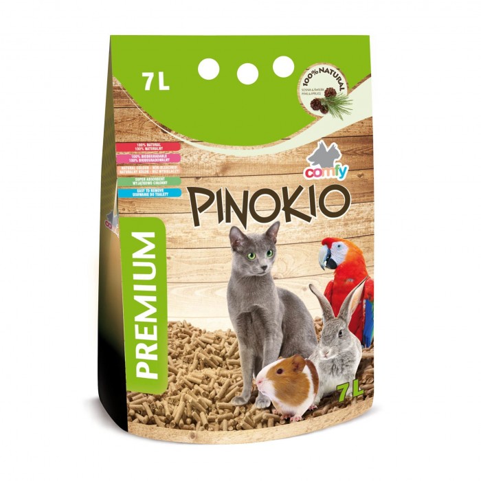 Comfy Pinokio деревний наповнювач з легким ароматом сосни та ялини 7 л