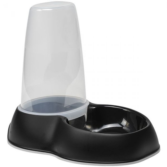 MODERNA SENSIFLO Автогодівниця/Автопоїлка для котів і собак (чорна) 1,5 л