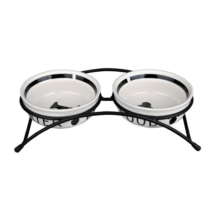 Trixie Eat on Feet керамічні миски на підставці для собак 2 шт. 0,25 л/13 см