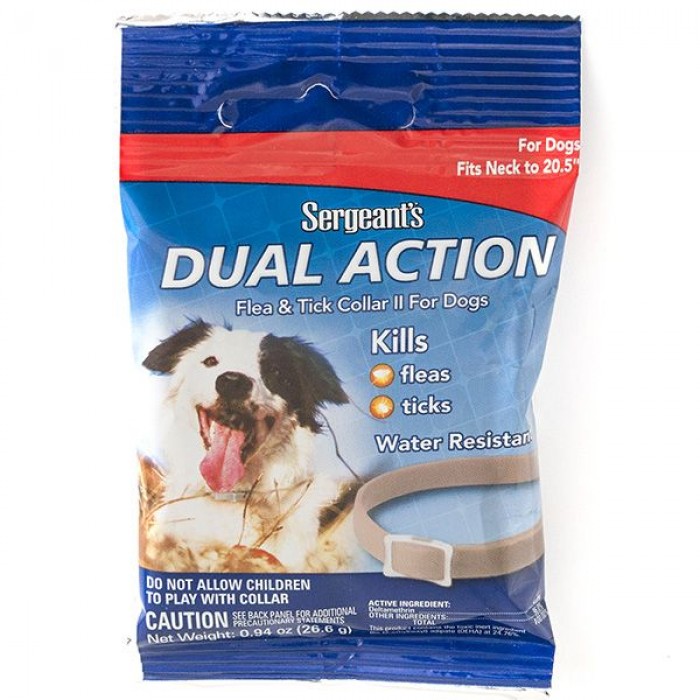 Sentry Sergeants Dual Action нашийник від бліх та кліщів для собак середніх порід 52 см