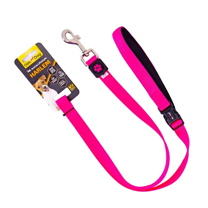 GimDog Harlem повідець для собак середніх та великих порід (рожевий) M-L 1,2м