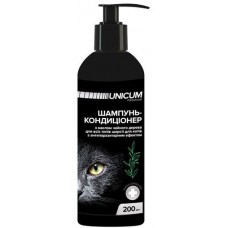 Unicum шампунь-кондиціонер для котів з олією чайного дерева 200 мл.