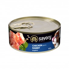 Savory Dog  All breeds Puppy з кроликом 100g