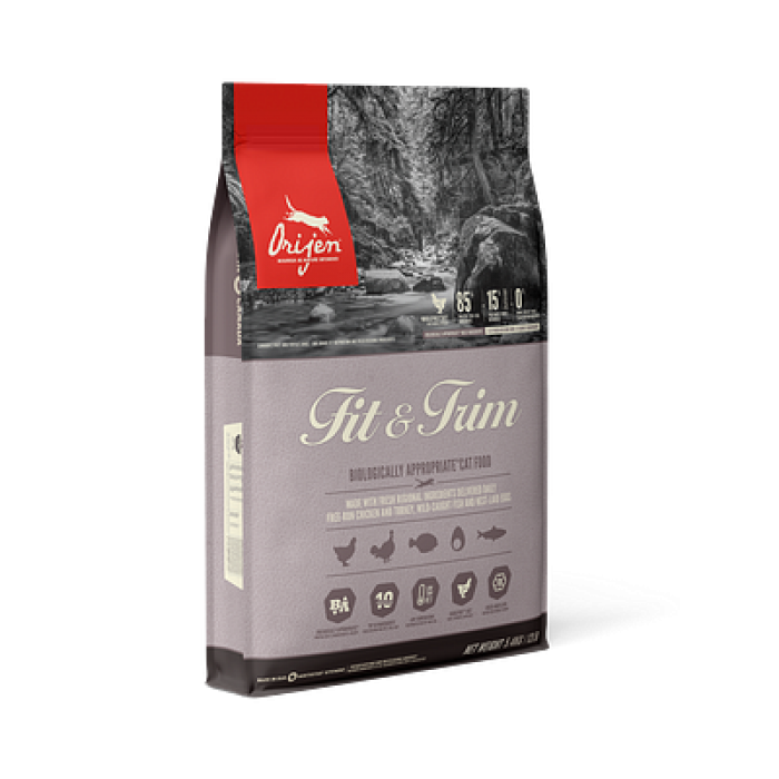 ORIJEN Fit & Trim Cat сухий корм з куркою, індичкою та рибою для котів з надмірною вагою 1,8 кг