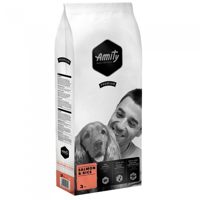 Amity Salmon & Rice сухий корм для собак з лососем та рисом 3кг