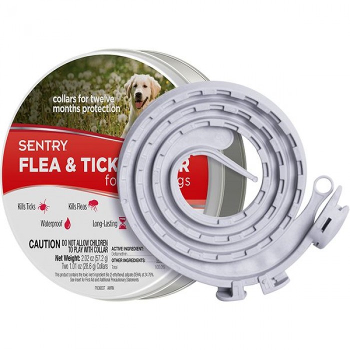 Sentry Flea & Tick Collar Large нашийник від бліх та кліщів для собак великих порід 56 см (2 шт)