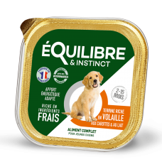Equilibre & Instinct паштет  для цуценят з м'ясом птиці, морквою і молоком 150г*11шт