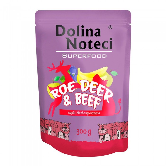 Dolina Noteci Superfood вологий корм для cобак з косулею та яловичиною 300 г