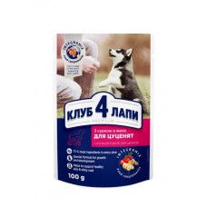 Club 4 Paws Puppies All Breeds вологий корм для цуценят з куркою в желе 100 г