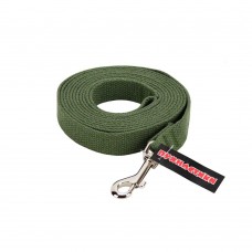 Пухнастики брезентовий повідець для собак М (зелений) 3 м