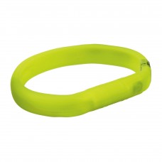 Trixie USB Flash нашийник для собак силіконовий, що світиться (зелений) L-XL 70cм/18мм 