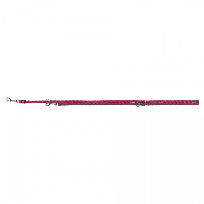 Trixie Cavo повідець-перестібка для собак міні та середніх порід кольору фуксія/графіт розмір: S-M 2м/12мм