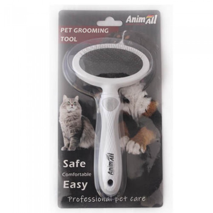 AnimAll Groom пуходерка для тварин розмір М (сіра)