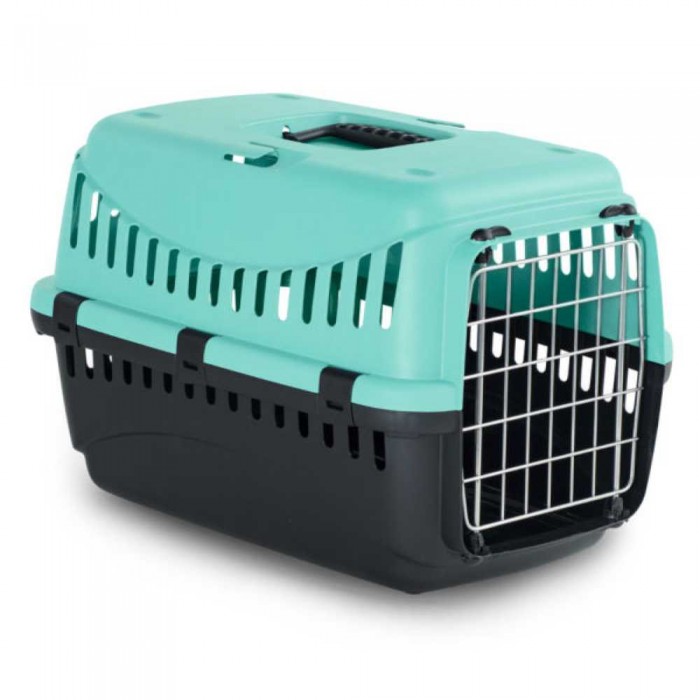 Bergamo Gipsy 1 Small Blue переноска з металевими дверцятами для котів та собак до 6 кг (синя)