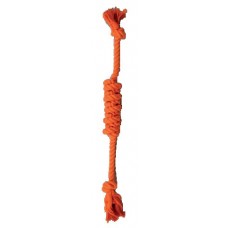 Croci Juice іграшка для собак "Канат з вузловою серединою" (помаранчевий) 43 см