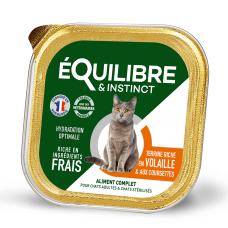 Equilibre & Instinct паштет для стерилізованих кішок з птахом та кабачком 85г*14 шт