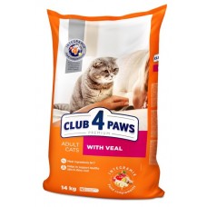 Club 4 Paws Premium Adult Cat Veal сухий корм для котів з телятиною 14 кг