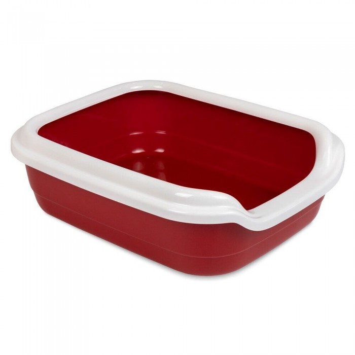 Comfort L туалет для котів з бортиком бордо 49х39х15 см
