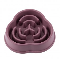 WahoPet slow feeder пластикова миска-лабіринт для повільного годування (коричнева) 250 мл